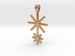 Symbolic 02 [pendant] in Polished Bronze