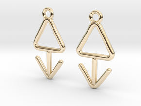 Symbolic 03 [Earrings] in 14k Gold Plated Brass
