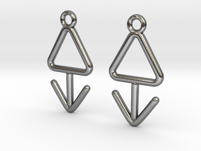 Symbolic 03 [Earrings] in Polished Silver