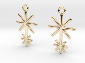 Symbolic 02 [Earrings] in 14k Gold Plated Brass
