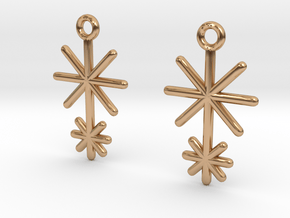 Symbolic 02 [Earrings] in Polished Bronze