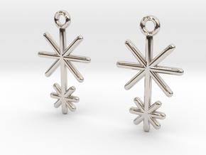 Symbolic 02 [Earrings] in Rhodium Plated Brass