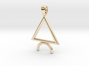 Symbolic 04 [pendant] in 14k Gold Plated Brass