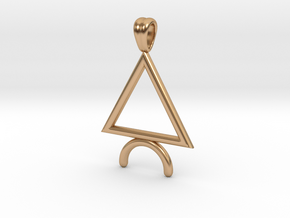 Symbolic 04 [pendant] in Polished Bronze