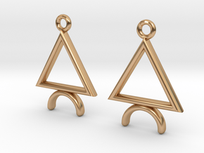 Symbolic 04 [Earrings] in Polished Bronze