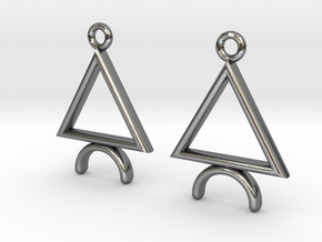 Symbolic 04 [Earrings] in Polished Silver