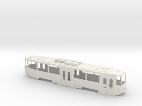Tatra T6C5 0 scale [body] in White Natural Versatile Plastic: 1:43.5