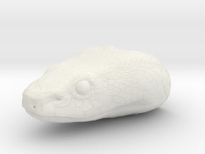 Snake Head in White Natural Versatile Plastic: 1:8