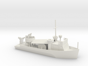 1/100 Scale 57' Minesweeper Boat Vietnam War in White Natural Versatile Plastic