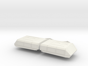 Tatra T6C5 0 scale [details] in White Natural Versatile Plastic: 1:43.5