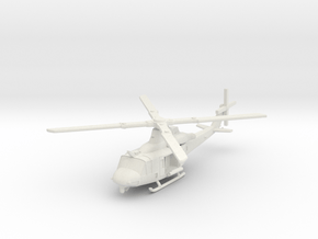 Bell UH-1Y Venom Helicopter in White Natural Versatile Plastic: 1:200