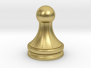 PAWN in Natural Brass