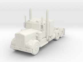 1973/74 Kenworth W900 Snowman Rig 1:160 Scale in White Natural Versatile Plastic