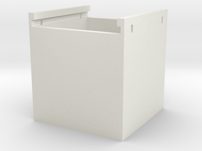25mm Slide Box in White Natural Versatile Plastic