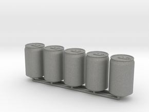 1:6 Drink Can 5pc in Gray PA12