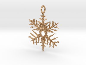Great Intelligence Snowflake Pendant in Natural Bronze