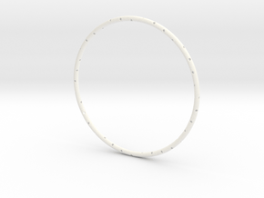 Bracelet Birch | Size 7.4 Inch in White Premium Versatile Plastic