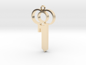 Chastity Key Blank - Loops in 14K Yellow Gold