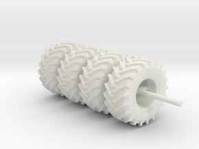 4x trelleborg tire mesh 52mm in White Natural Versatile Plastic