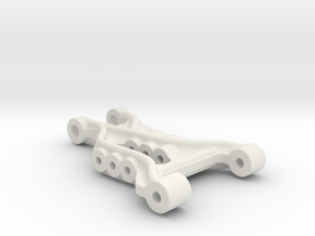 B2 Dyna Storm front suspension arm in White Natural Versatile Plastic
