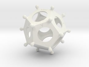 Roman Dodecahedron US coin sorter in White Natural Versatile Plastic