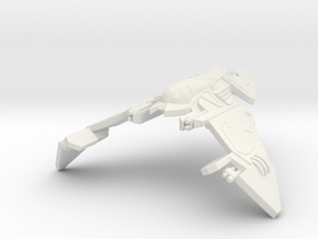 Klingon Fighter (Invasion) 1/200 in White Natural Versatile Plastic