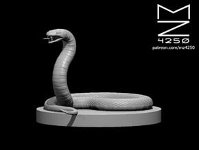 Giant Posionous Snake in White Natural Versatile Plastic