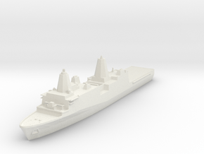 USS San Antonio Class in White Natural Versatile Plastic: 1:1200