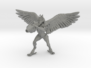 Raven Beak Armor Wings miniature model fantasy rpg in Gray PA12