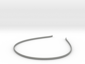 Headband Smooth - 4mm height - 1.5mm Thick in Gray PA12