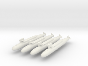 USS George Washington SSBN-598 in White Natural Versatile Plastic: 1:2400