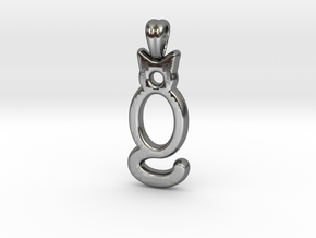 Cat ! [pendant] in Polished Silver