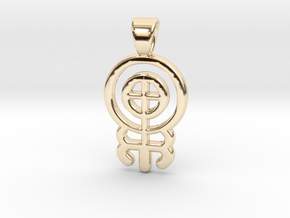 Symbolic 05 [pendant] in 14k Gold Plated Brass