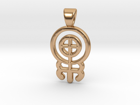 Symbolic 05 [pendant] in Polished Bronze