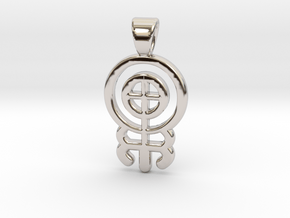 Symbolic 05 [pendant] in Rhodium Plated Brass
