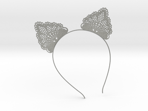 Cutey Cat Ears Headband - Type 1 - Neko Mimi  in Gray PA12