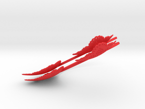 Set of 2 - Cat Ears Headband - Type 1 - Neko Mimi in Red Processed Versatile Plastic