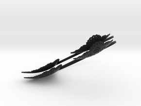 Set of 2 - Cat Ears Headband - Type 1 - Neko Mimi in Black Smooth Versatile Plastic