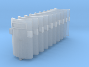 Riot Shields blanks x10 in Smooth Fine Detail Plastic