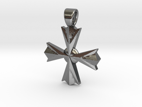 Cross [pendant] in Polished Silver