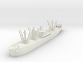 Liberty Cargo Ship in White Natural Versatile Plastic: 1:1200