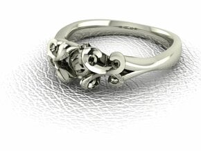 Classic Solitaire 11 NO STONES SUPPLIED size 9 in 14k White Gold