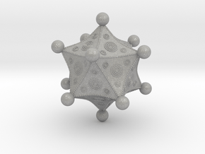 Roman Icosahedron in Aluminum