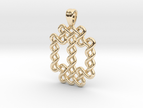 Large knot [pendant] in 14K Yellow Gold