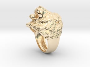 Lion Ring in 14K Yellow Gold: 11.5 / 65.25