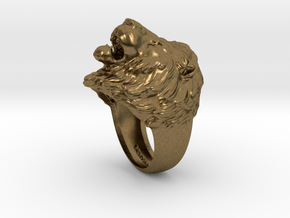Lion Ring in Natural Bronze: 11.5 / 65.25