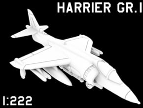 1:222 Scale Harrier GR.1 (Loaded, Deployed) in White Natural Versatile Plastic
