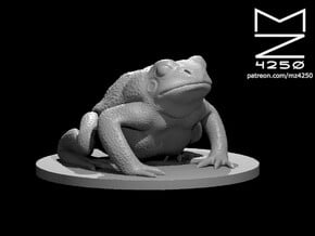Giant Toad in White Natural Versatile Plastic