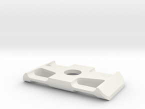 Ultra Compact Arca Plate and Strap Connector in White Natural Versatile Plastic