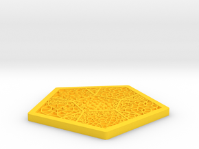 Penrose Tiling Combinations in Yellow Processed Versatile Plastic